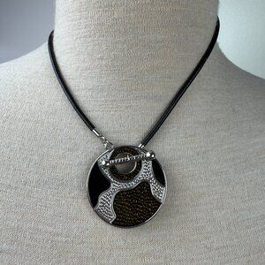Lia Sophia Jigsaw Necklace 16.5"